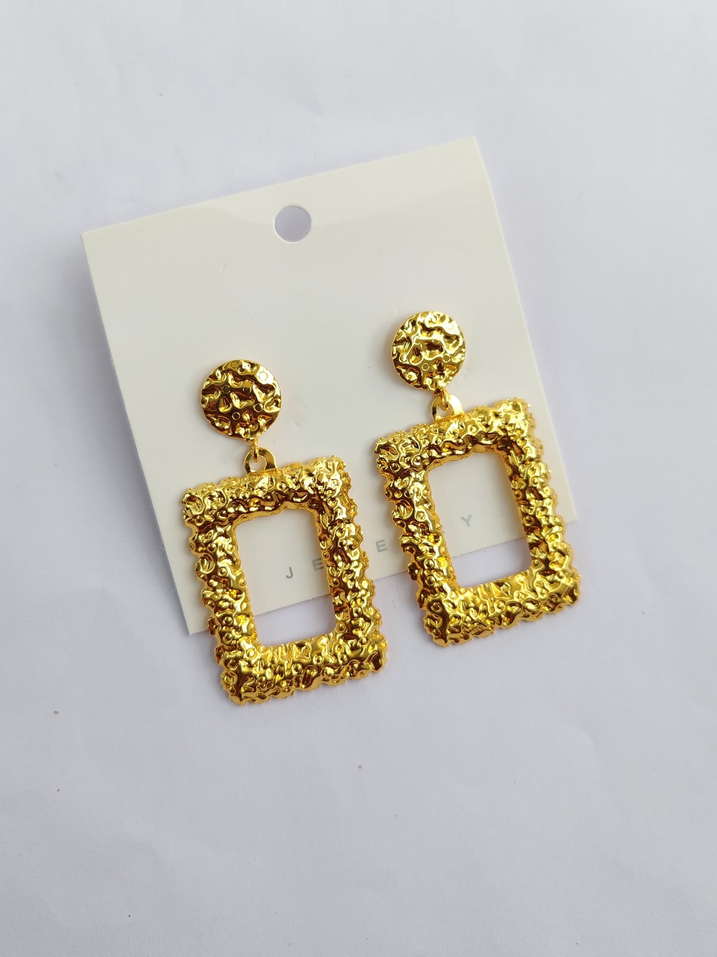 Urban Glow Textured Rectangular Dangles