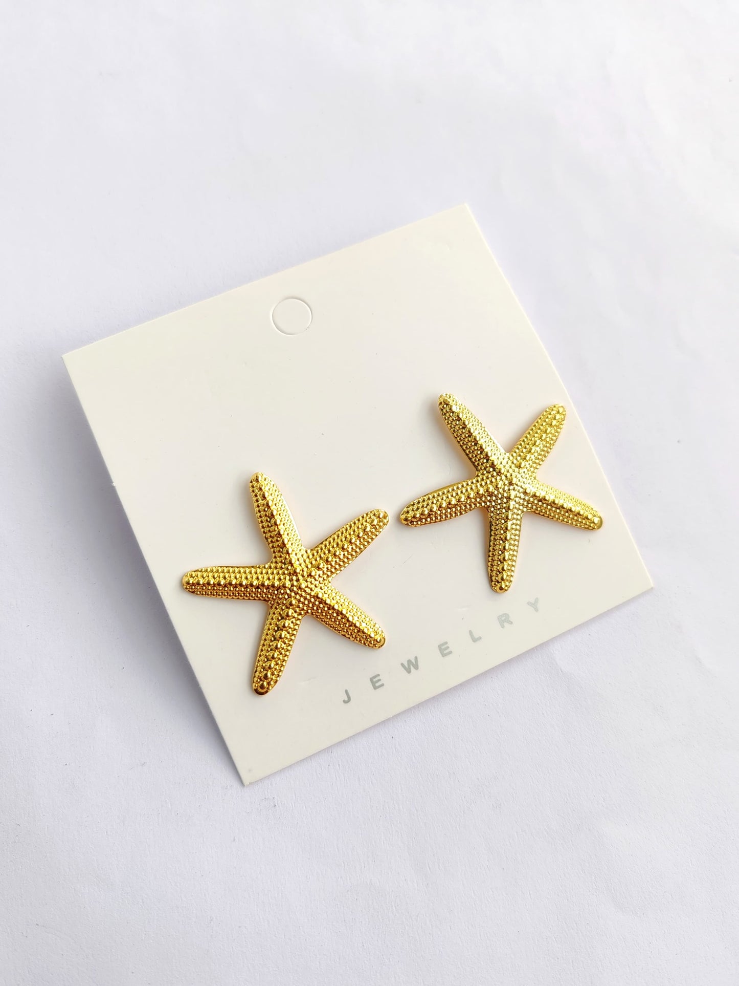 Gold Layered Leafy Flower Studs