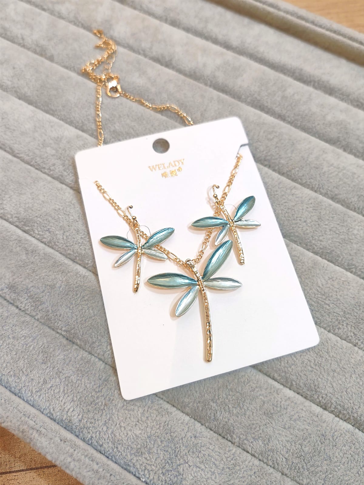 Zenith Dragonfly Enamel Necklace