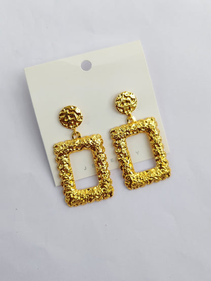 Urban Glow Textured Rectangular Dangles
