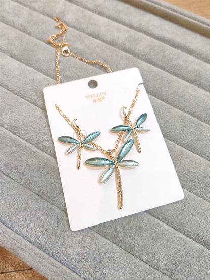 Zenith Dragonfly Enamel Necklace