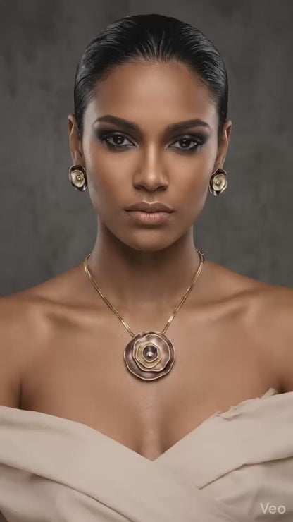 CELESTIAL BLOOM STATEMENT LUXURY NECKLACE
